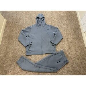 Reebok Momentum Slim Elastic Waist Drawstring Blue Jogger Pants and Top Mens XL